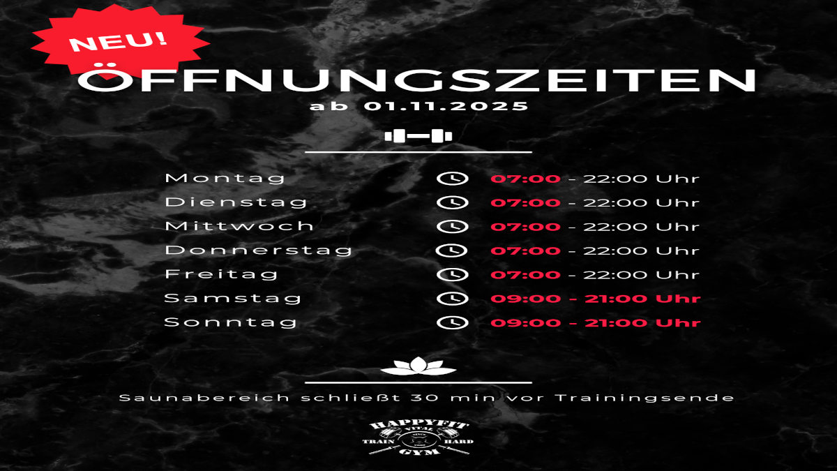 Neue Öffnungszeiten